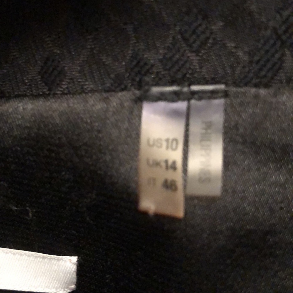 T Tahari Black Snakeskin Print Blazer Size 10 - Picture 15 of 16